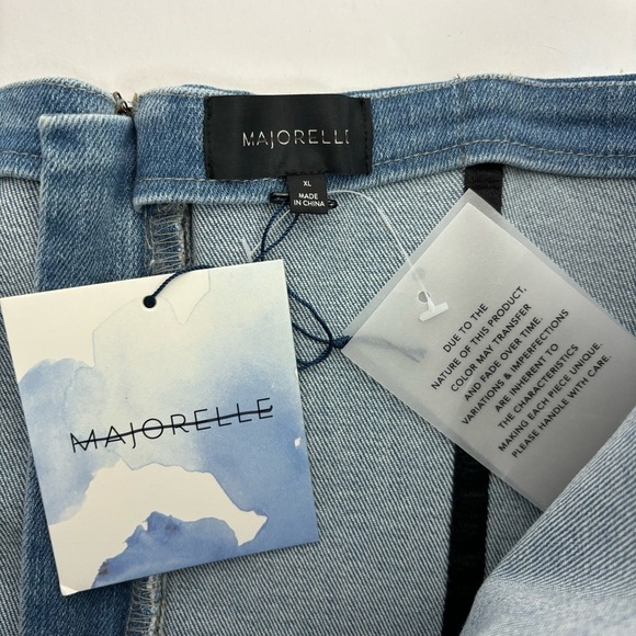 MAJORELLE Luda Bustier Top in Washed Blue Size XL - Picture 5 of 9